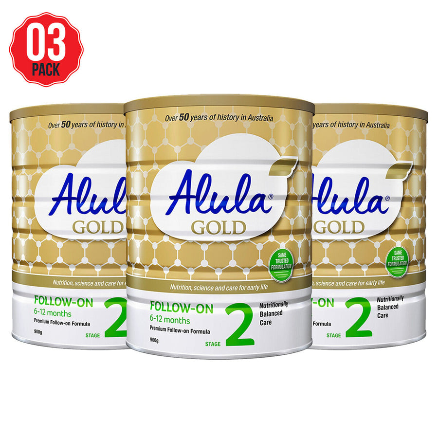 Alula Gold Stage 2 Infant Formula 3 x 900g - SuperSaverAU - view 1