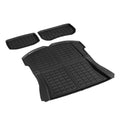 Premium Tesla Model 3 2021-2024 3 Piece Rubber Cargo Trunk Mat Set