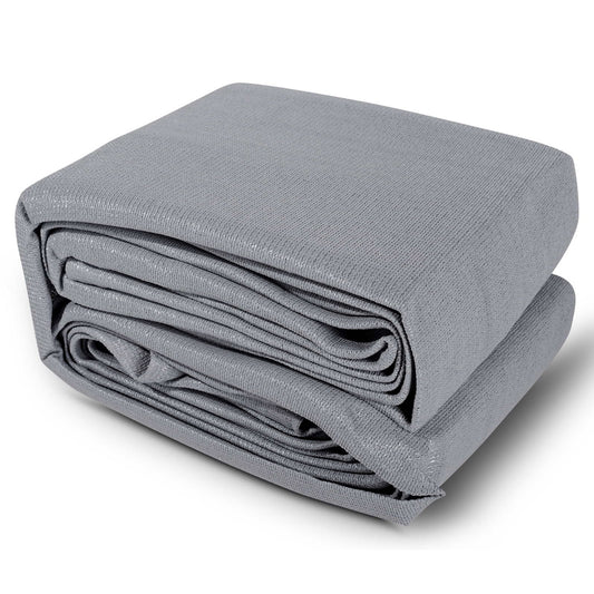 Instahut Shade Sail 3x3m Grey 280GSM UV Block 98% Weather Resistant