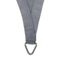 Instahut Shade Sail 3x3x4.3m Triangle 280GSM Grey UV Block 98% Weather Resistant - SuperSaverAU - view 3