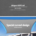 Instahut Shade Sail 3x4m Rectangle Canopy 280gsm UV Block, Weather Resistant - SuperSaverAU - view 3