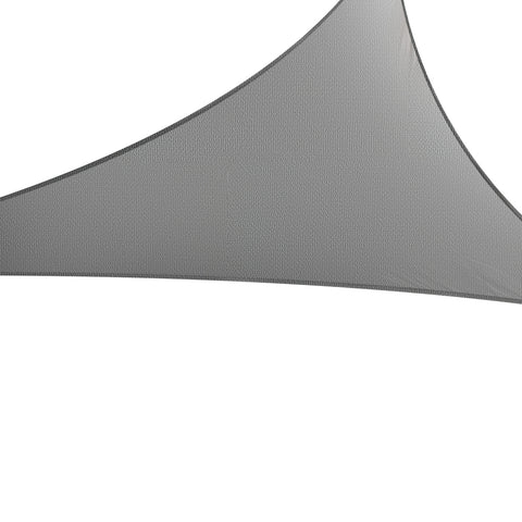 Instahut Shade Sail Triangle 280g/m² UV Block 5x5x7.1m Grey Weather Resistant - SuperSaverAU - view 1