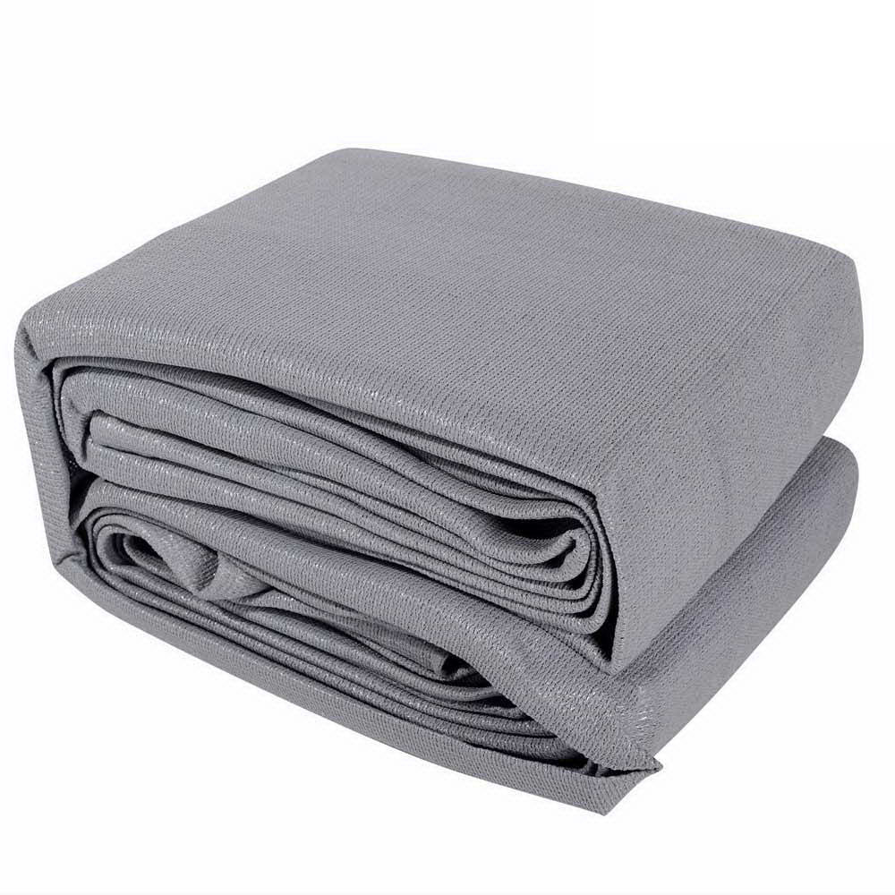 Instahut Shade Sail 6x6x6m Triangle 280GSM Grey UV Block 98% Weather Resistant - SuperSaverAU - view 1
