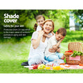 Instahut Shade Sail 3x6m Rectangle 185GSM 95% UV Block Sand Beige - SuperSaverAU - view 5