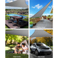 Instahut Shade Sail 5x5x5m Triangle 280GSM Grey UV Block 98% Weather Resistant - SuperSaverAU - view 4