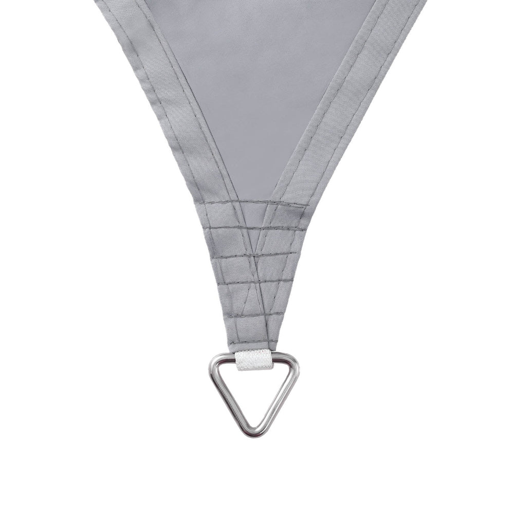 Instahut Waterproof Shade Sail 3x5m 220GSM UV Block, Weather Resistant, Grey - SuperSaverAU - view 4