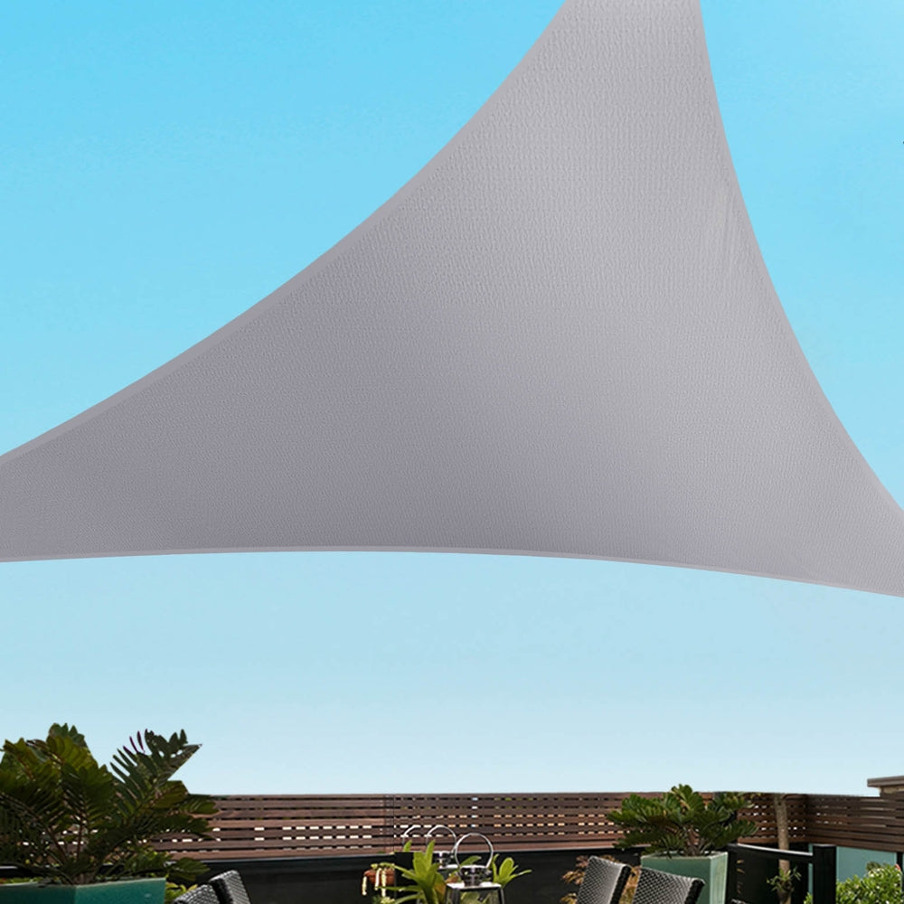 Instahut Waterproof Shade Sail 220GSM Triangle Canopy 4x4x4m - UV Block, Durable - SuperSaverAU - view 7