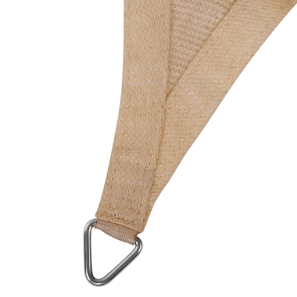 Instahut Waterproof Shade Sail 3x5m Rectangle Sand, UV Block, Durable Design - SuperSaverAU - view 2