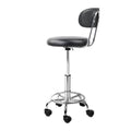 Artiss Salon Stool Swivel Chair Backrest Black - SuperSaverAU - view 4