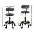 Artiss Salon Stool Swivel Chair Backrest - SuperSaverAU - view 2