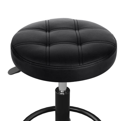 Artiss Black Round Swivel Salon Stool