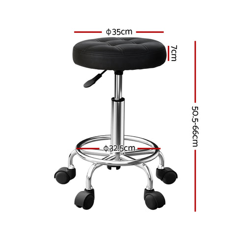 Artiss Round Swivel Salon Stool - SuperSaverAU - view 2