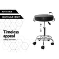 Artiss Salon Stool Round Swivel Chair Black - SuperSaverAU - view 5