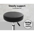 Artiss Salon Stool Round Swivel Chair Black - SuperSaverAU - view 6