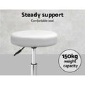 Artiss Salon Stool Round Swivel Chair White - SuperSaverAU - view 6