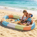 Keezi Kids Sandpit Set Beach Toys Sand Box Outdoor Backyard Play Area - SuperSaverAU - view 1