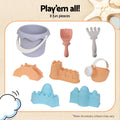 Keezi Kids Sandpit Set Beach Toys Sand Box Outdoor Backyard Play Area - SuperSaverAU - view 6