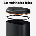 Devanti Motion Sensor Bin 38L with Soft Close Lid - Black