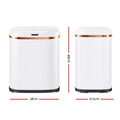 Devanti Motion Sensor Bin 38L with Soft Close Lid - White