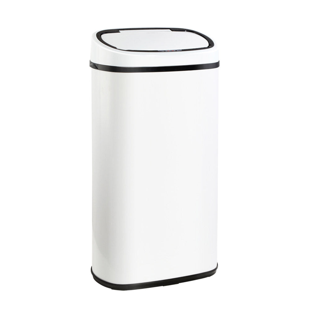 Devanti 58L Motion Sensor Bin - White, Hands-Free, Fingerprint-Resistant, Silent - SuperSaverAU - view 7