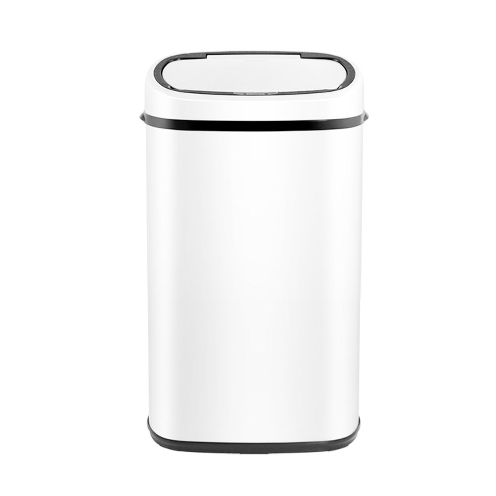 Devanti 58L Motion Sensor Bin - White, Hands-Free, Fingerprint-Resistant, Silent - SuperSaverAU - view 3