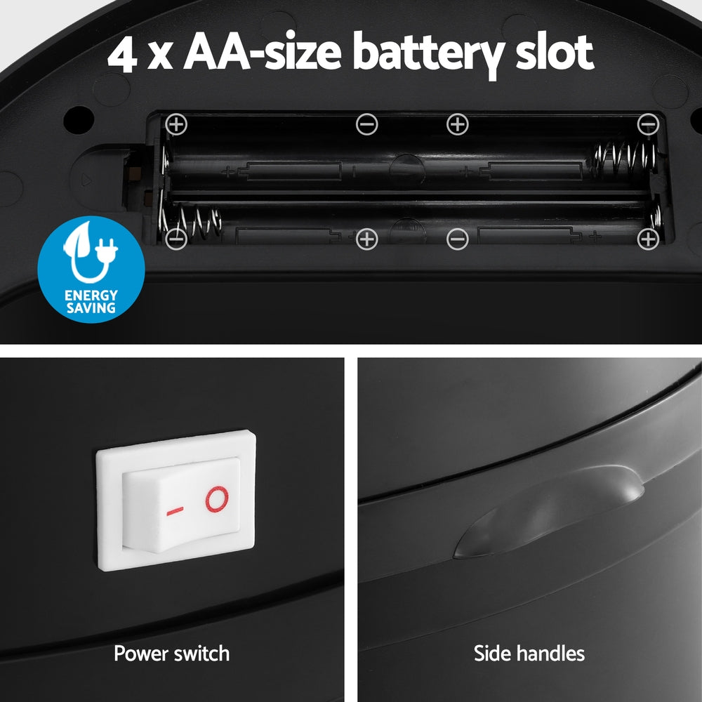 Devanti 9L Motion Sensor Rubbish Bin – Black