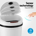 Devanti 9L Motion Sensor Rubbish Bin – White