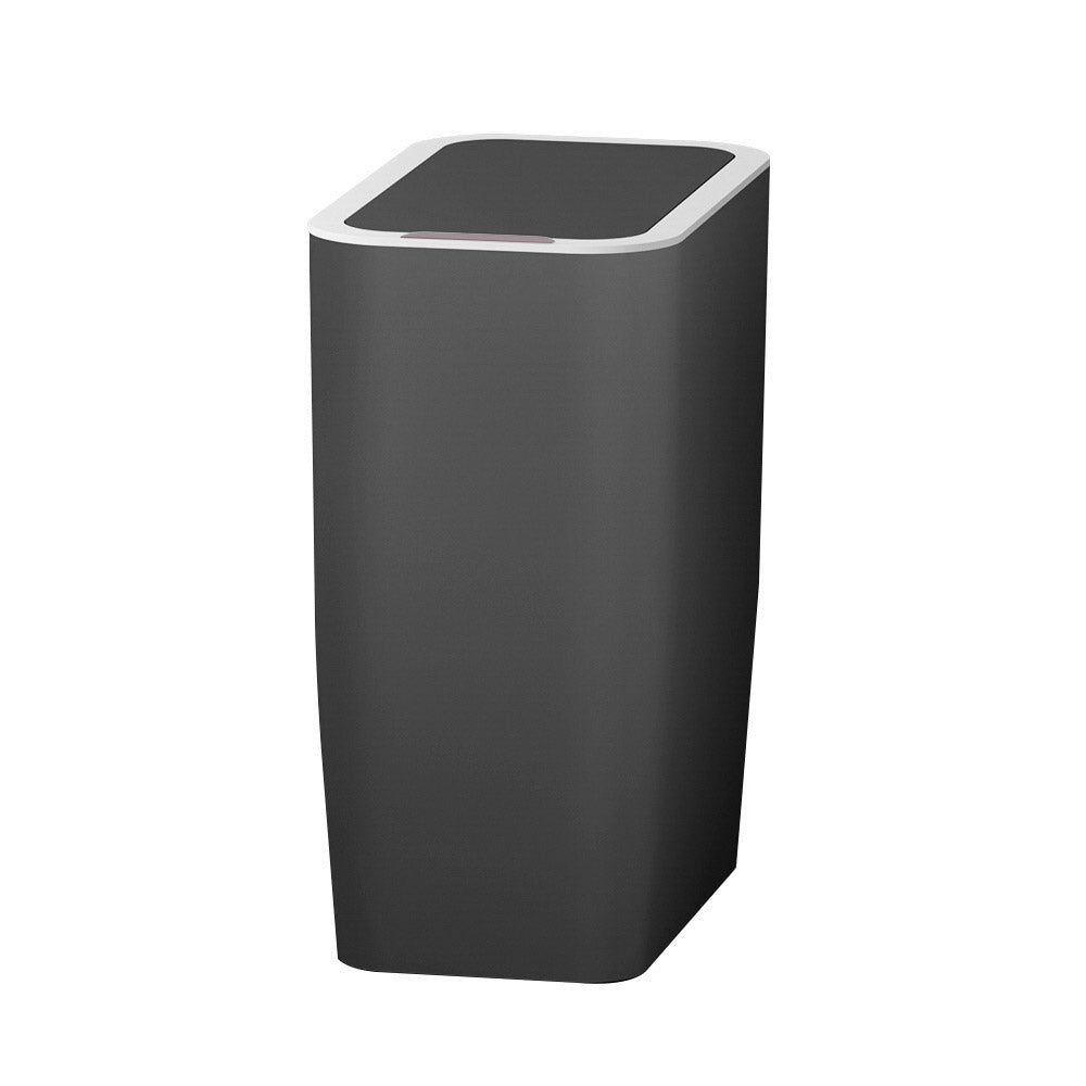Devanti 9L Sensor Bin - Hands-Free, Odour Locking, Waterproof, Ash Black
