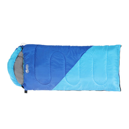 Weisshorn Children's Thermal Sleeping Bag 172cm - Water-Resistant, Lightweight, Blue