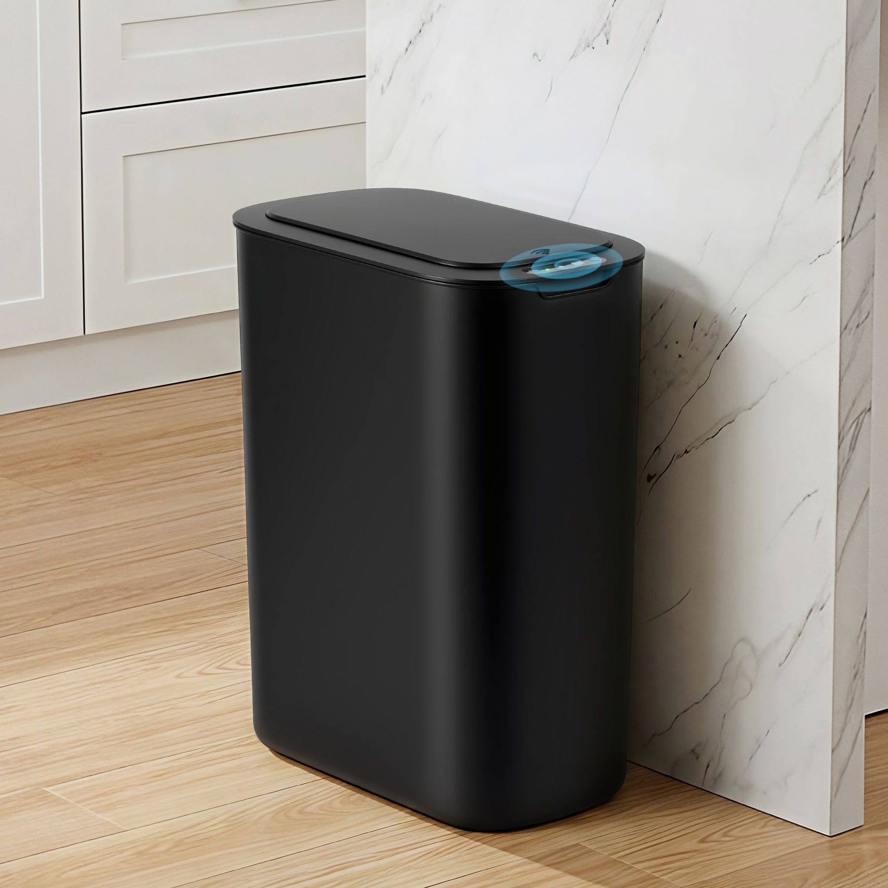 Devanti Automatic Trash Bin – Black 21L with Motion Sensor Lid