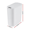 Devanti Automatic Trash Bin – White 21L with Motion Sensor Lid