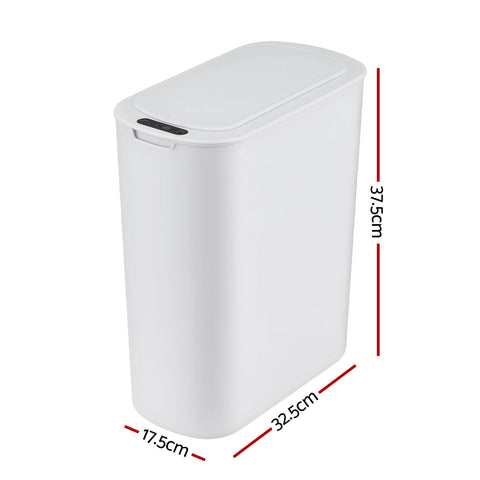 Devanti Automatic Trash Bin – White 21L with Motion Sensor Lid
