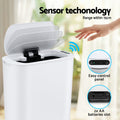Devanti Automatic Trash Bin – White 21L with Motion Sensor Lid