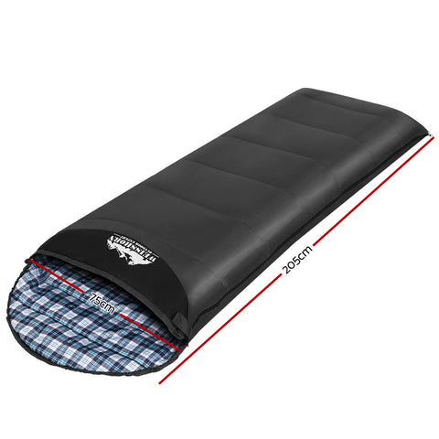 Weisshorn Sleeping Bag Single 0°C, Compact, Lightweight, Waterproof, Carry Bag - SuperSaverAU - view 2