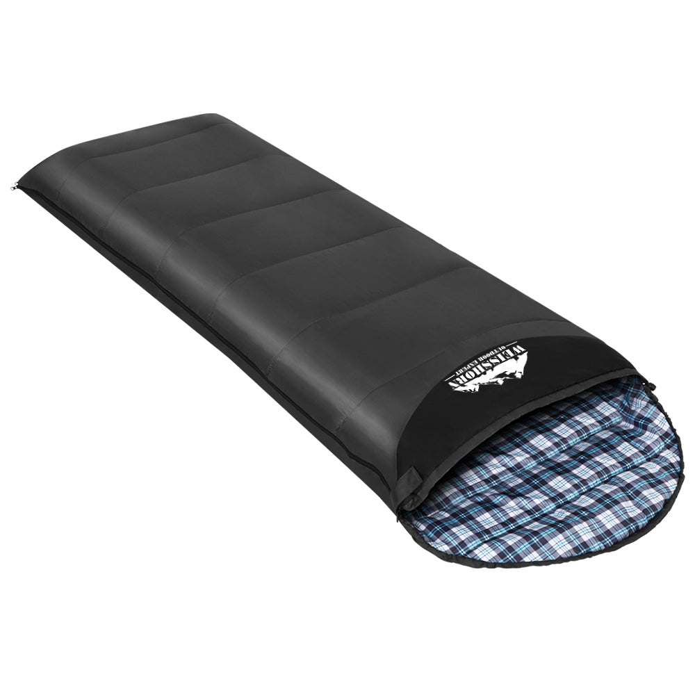 Weisshorn Sleeping Bag Single 0°C, Compact, Lightweight, Waterproof, Carry Bag - SuperSaverAU - view 3
