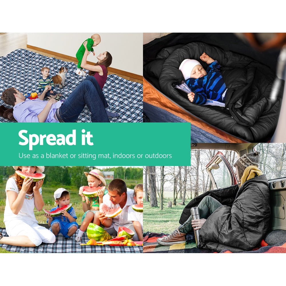 Weisshorn Sleeping Bag Single 0°C, Compact, Lightweight, Waterproof, Carry Bag