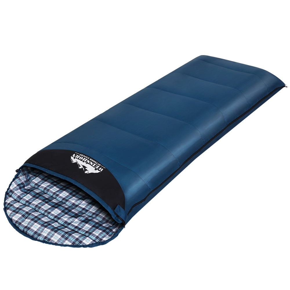 Weisshorn Sleeping Bag Single 0°C Compact Lightweight Waterproof 205cm x 75cm - SuperSaverAU - view 1