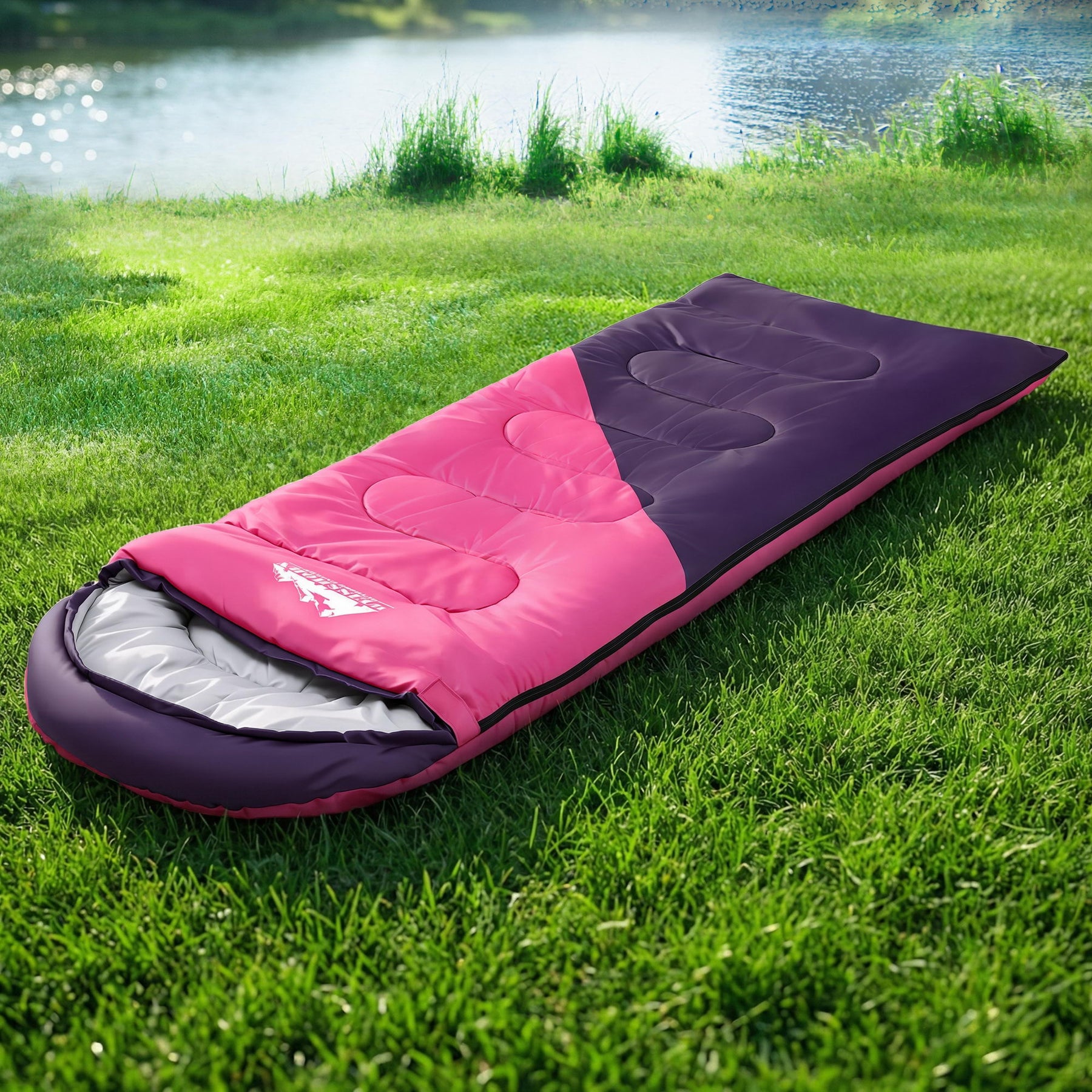 Weisshorn Single Thermal Sleeping Bag - Pink, 213cm