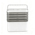 Artiss 5 Tier Portable Storage Box Detachable with Handles Plastic Clear - SuperSaverAU - view 3