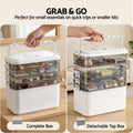 Artiss 5 Tier Portable Storage Box Detachable with Handles Plastic Clear - SuperSaverAU - view 5