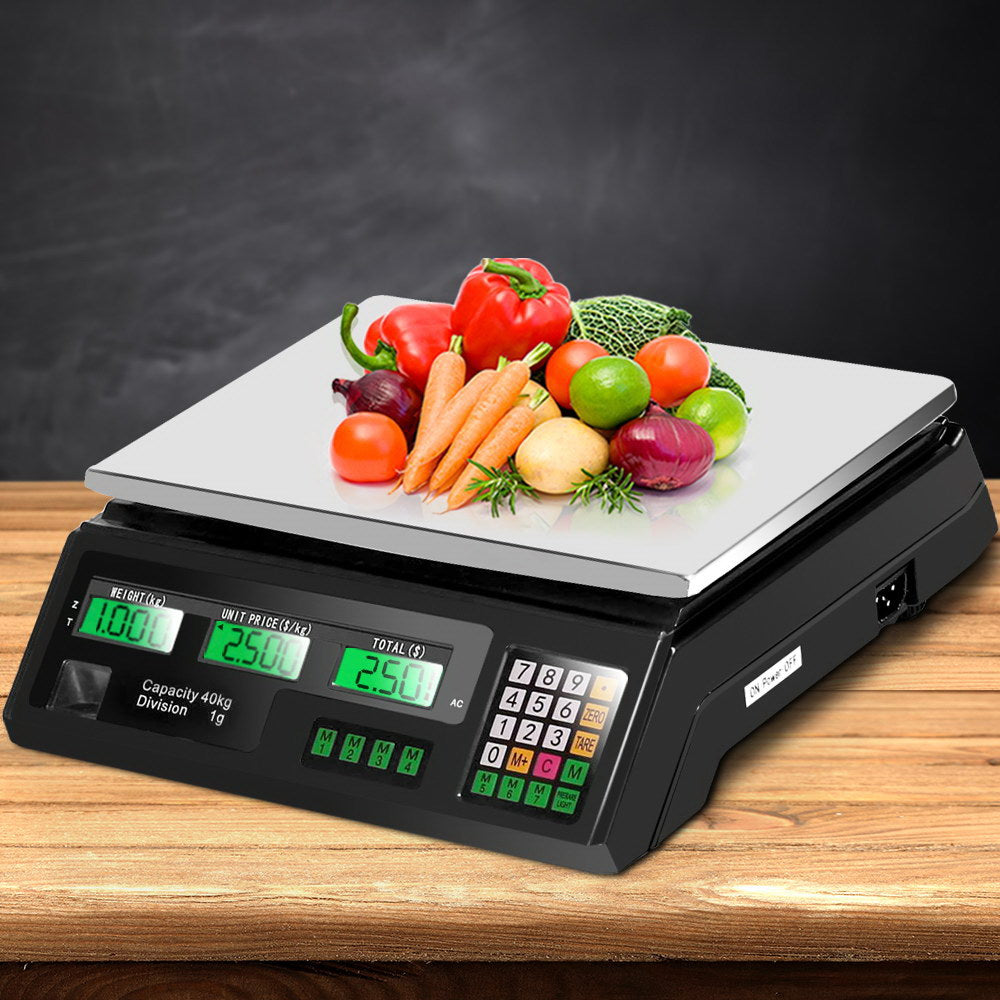 Emajin 40kg Digital Counting Scale - Rechargeable, 1g Increment, Large LCD