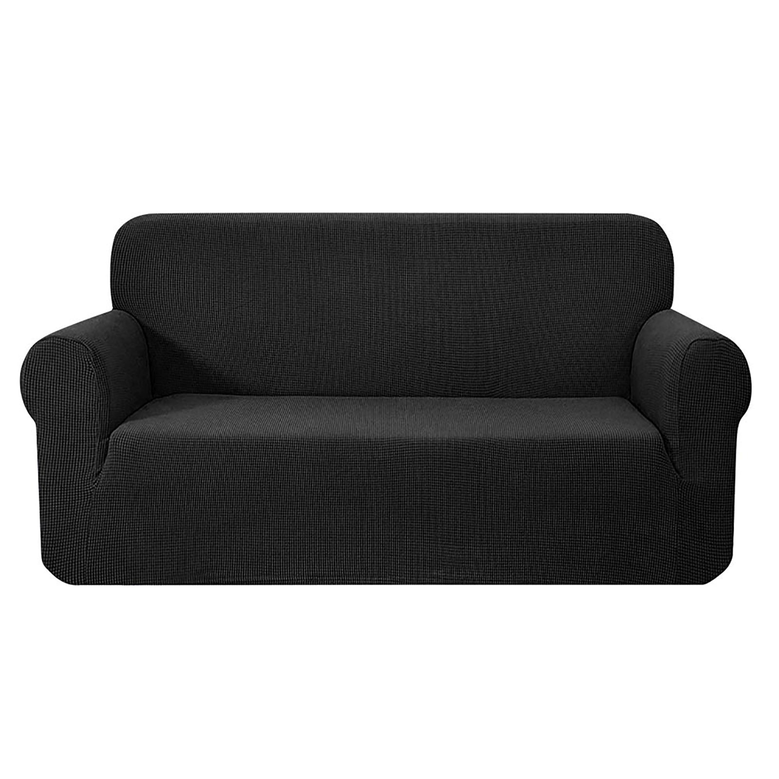 Artiss Sofa Cover Couch Covers 3 Seater High Stretch Black - SuperSaverAU - view 1