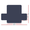 Artiss Sofa Cover Couch Covers 3 Seater Quilted Dark Grey - SuperSaverAU - view 2