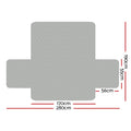Artiss Sofa Cover Couch Covers 3 Seater Quilted Grey - SuperSaverAU - view 2