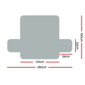 Artiss 3 Seater Sofa Cover 100% Water Resistant Grey with Diamond-Quilted Design - SuperSaverAU - view 2