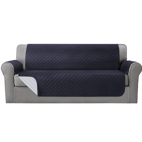 Artiss 4-Seater Sofa Cover 100% Water Resistant Dark Grey, Diamond-Quilted Design - SuperSaverAU - view 1