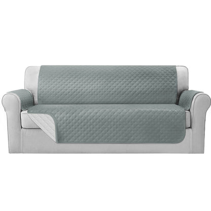 Artiss 4-Seater Water Resistant Sofa Cover - Grey with Diamond Design