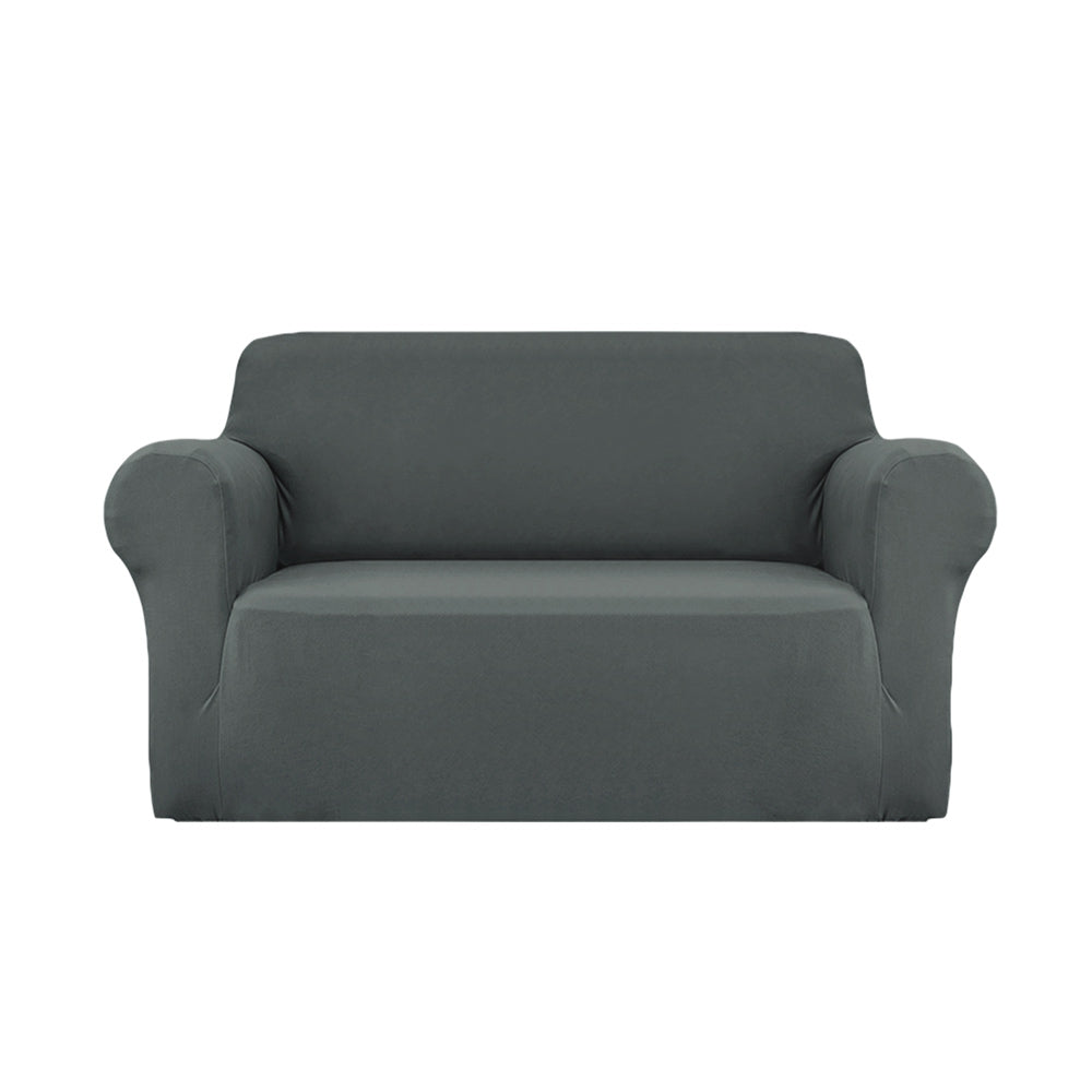 Artiss Sofa Cover Couch Covers 2 Seater Stretch Grey - SuperSaverAU - view 1