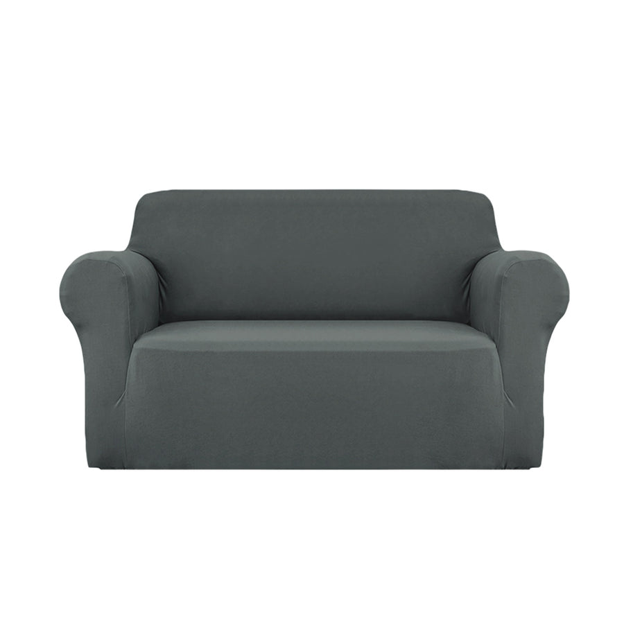 Artiss Sofa Cover Couch Covers 2 Seater Stretch Grey - SuperSaverAU - view 1