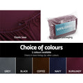 Artiss 3 Seater Stretch Sofa Cover Burgundy - SuperSaverAU - view 5